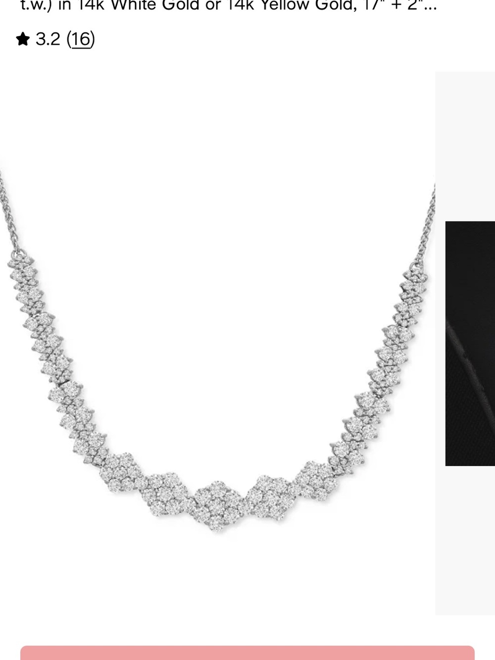 Diamond Cluster Necklace
